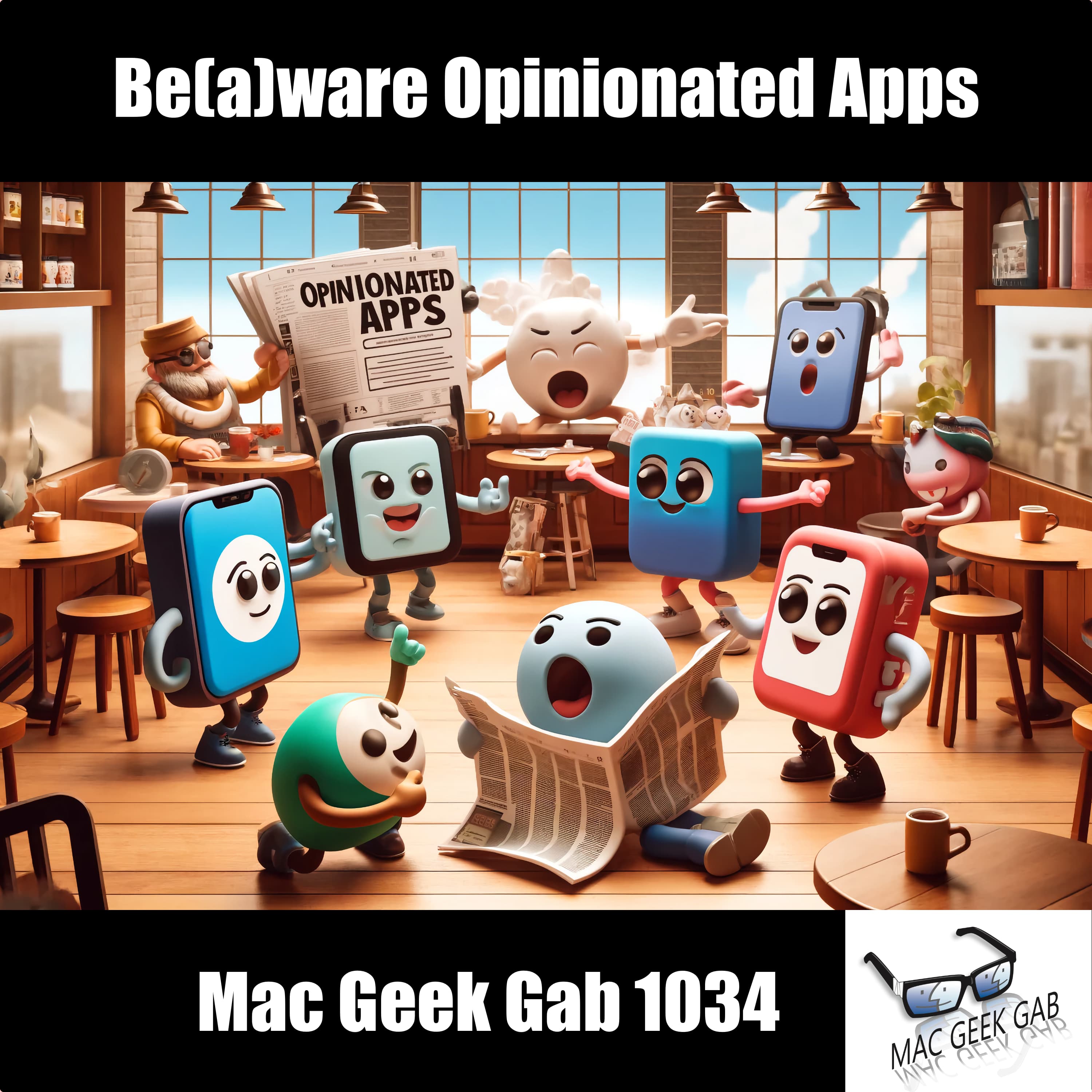Be(a)ware Opinionated Apps – Mac Geek Gab 1034 episode image