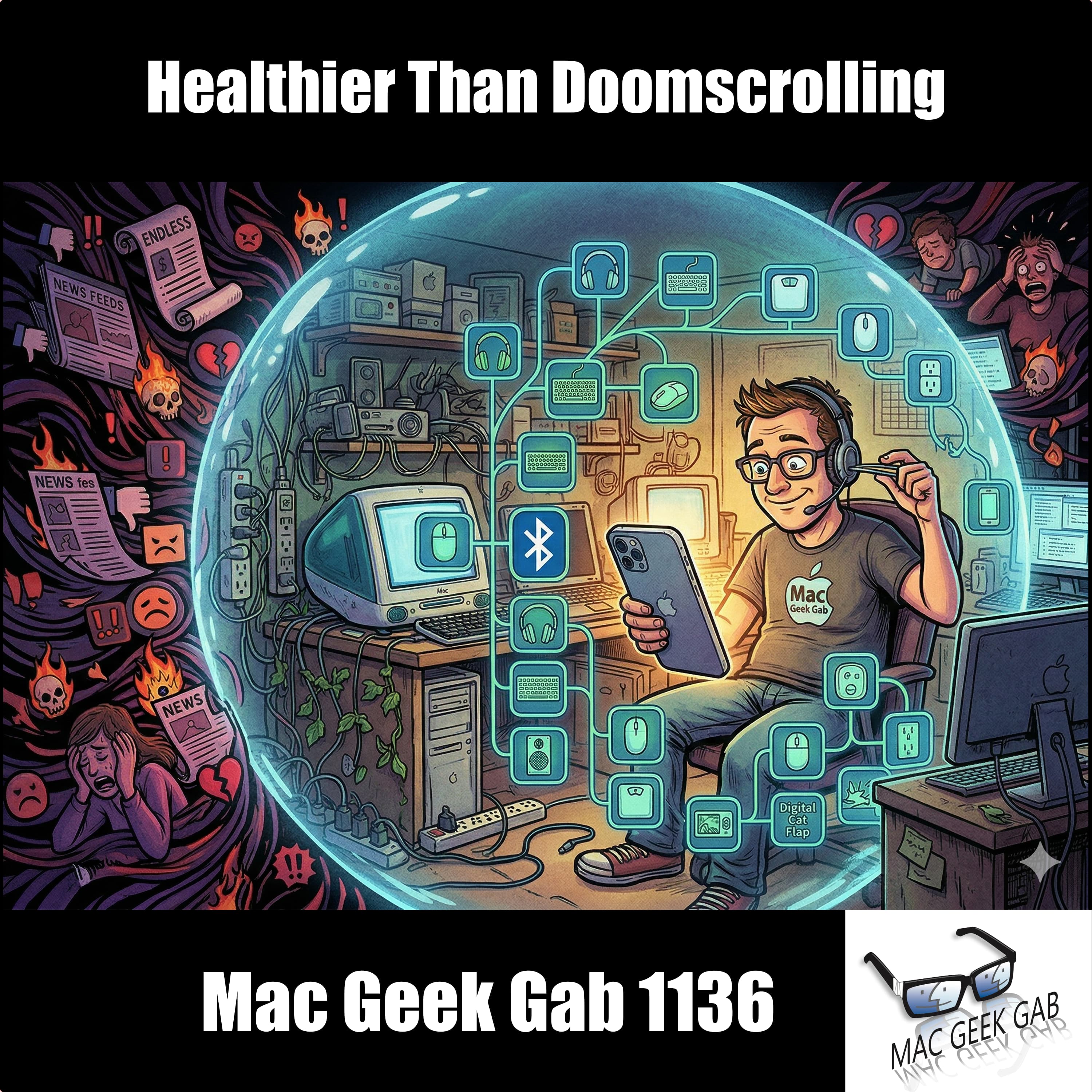Healthier Than Doomscrolling – Mac Geek Gab 1136 episode image
