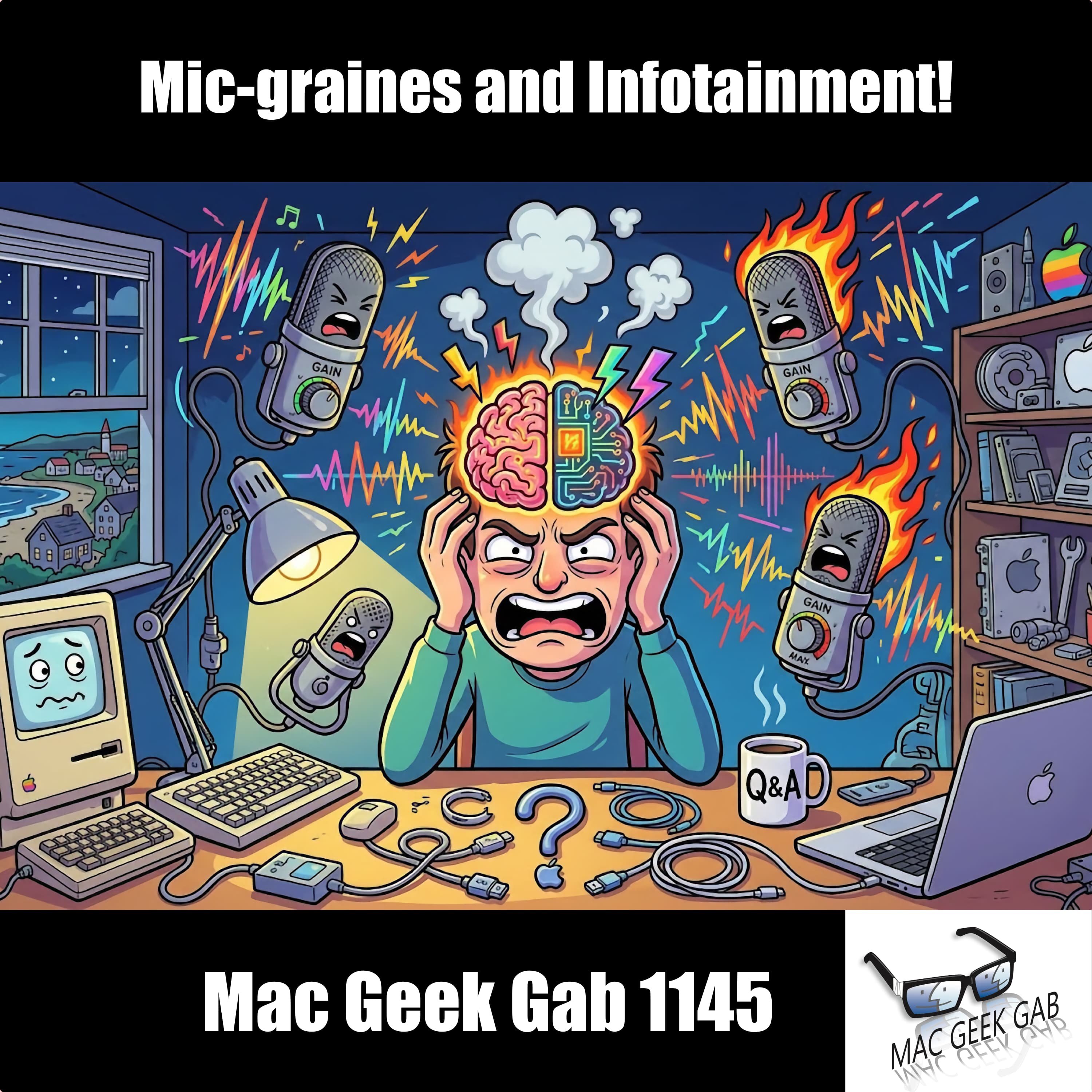 Mic-graines and Infotainment! – Mac Geek Gab 1145 episode image
